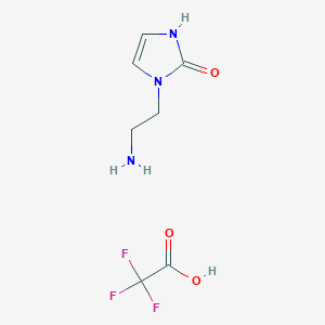 1-(2-aminoethyl)-2,3-dihydro-1H-imidazol-2-one; trifluoroacetic acid