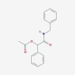 molecular formula C17H17NO3 B8763513 alpha-(Acetyloxy)-N-(phenylmethyl)benzeneacetamide CAS No. 81384-43-2