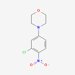 molecular formula C10H11ClN2O3 B8763532 4-(3-Chloro-4-nitrophenyl)morpholine 