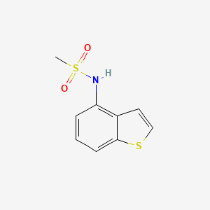 molecular formula C9H9NO2S2 B8763546 N-(Benzo[b]thiophen-4-yl)methanesulfonamide 