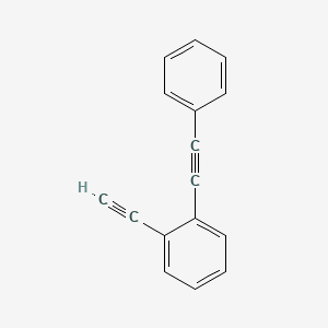 molecular formula C16H10 B8763557 Benzene, 1-ethynyl-2-(phenylethynyl)- CAS No. 143192-60-3