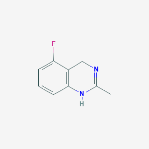 molecular formula C9H9FN2 B8763575 5-Fluoro-2-methyl-1,4-dihydroquinazoline 