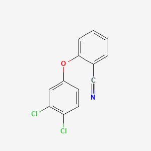 molecular formula C13H7Cl2NO B8763588 Benzonitrile, 2-(3,4-dichlorophenoxy)- CAS No. 99902-85-9
