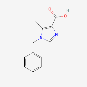molecular formula C12H12N2O2 B8763597 1-benzyl-5-methyl-1H-imidazole-4-carboxylic acid CAS No. 215523-31-2