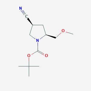 (2S,4S)-Tert-butyl 4-cyano-2-(methoxymethyl)pyrrolidine-1-carboxylate
