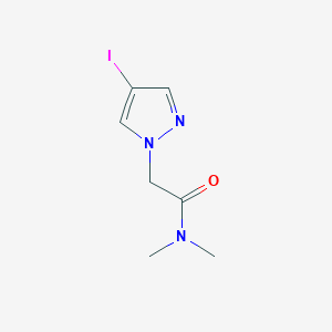 molecular formula C7H10IN3O B8763613 2-(4-Iodo-1H-pyrazol-1-yl)-N,N-dimethylacetamide 