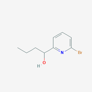 molecular formula C9H12BrNO B8763625 1-(6-Bromopyridin-2-yl)butan-1-ol 