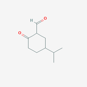 molecular formula C10H16O2 B8763630 Rac-5-isopropyl-2-oxo-cyclohexanecarbaldehyde 