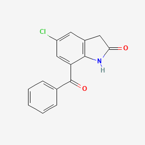 molecular formula C15H10ClNO2 B8763637 7-Benzoyl-5-chloroindolin-2-one CAS No. 61085-27-6
