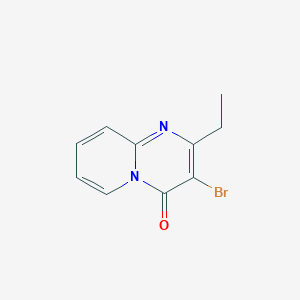 molecular formula C10H9BrN2O B8763639 3-bromo-2-ethyl-4H-Pyrido[1,2-a]pyrimidin-4-one CAS No. 918422-47-6