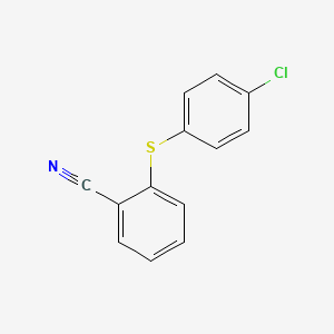 molecular formula C13H8ClNS B8763643 2-((4-Chlorophenyl)thio)benzonitrile CAS No. 72433-38-6
