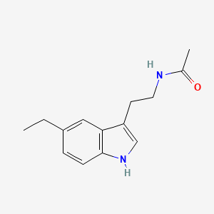 molecular formula C14H18N2O B8763653 N-[2-(5-Ethyl-1H-indol-3-yl)ethyl]acetamide 