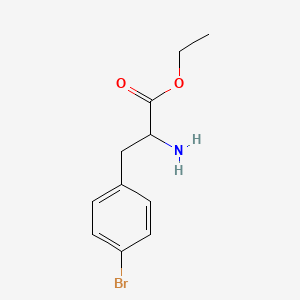 molecular formula C11H14BrNO2 B8763833 Ethyl 2-amino-3-(4-bromophenyl)propanoate 