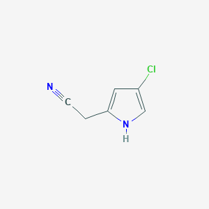molecular formula C6H5ClN2 B8763858 (4-Chloro-1H-pyrrol-2-yl)acetonitrile CAS No. 62380-71-6