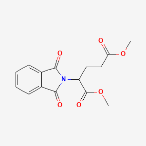 molecular formula C15H15NO6 B8763889 Dimethyl 2-(1,3-dioxo-1,3-dihydro-2h-isoindol-2-yl)pentanedioate CAS No. 39739-04-3