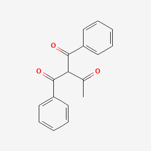 molecular formula C17H14O3 B8763904 1-Phenyl-2-benzoyl-1,3-butanedione 
