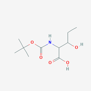 molecular formula C10H19NO5 B8763928 Boc-2-amino-3-hydroxypentanoic acid 