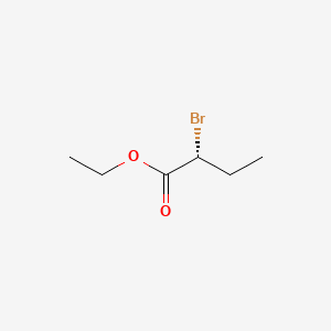 molecular formula C6H11BrO2 B8763946 Ethyl alpha-bromobutyrate, (+)- CAS No. 130251-07-9