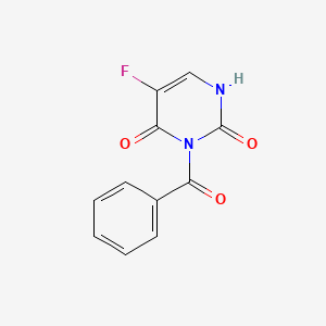 molecular formula C11H7FN2O3 B8763953 3-Benzoyl-5-fluoropyrimidine-2,4(1H,3H)-dione CAS No. 61251-77-2