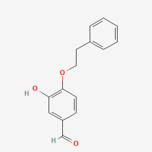 molecular formula C15H14O3 B8763982 3-Hydroxy-4-(2-phenylethoxy)benzaldehyde CAS No. 220718-64-9