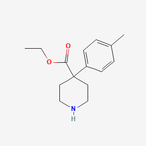 molecular formula C15H21NO2 B8763987 Ethyl 4-(4-methylphenyl)piperidine-4-carboxylate CAS No. 227470-66-8