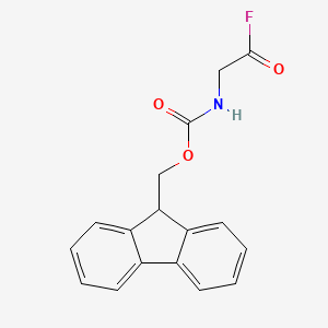 molecular formula C17H14FNO3 B8763992 Carbamic acid, (2-fluoro-2-oxoethyl)-, 9H-fluoren-9-ylmethyl ester CAS No. 130858-91-2