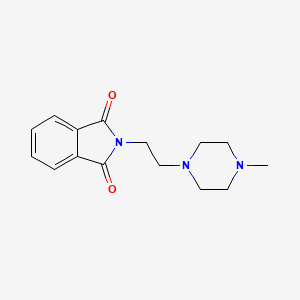 molecular formula C15H19N3O2 B8763996 2-[2-(4-Methylpiperazin-1-yl)ethyl]isoindole-1,3-dione 
