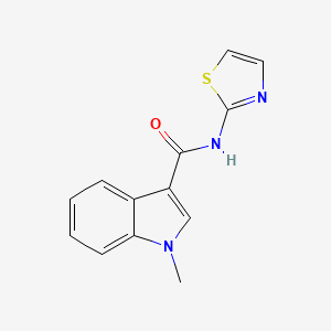 molecular formula C13H11N3OS B8764032 1-methyl-N-(thiazol-2-yl)-1H-indole-3-carboxamide 