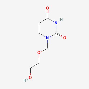 molecular formula C7H10N2O4 B8764066 1-((2-Hydroxyethoxy)methyl)uracil CAS No. 78097-04-8