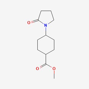 Cis-methyl 4-(2-oxopyrrolidin-1-yl)cyclohexanecarboxylate