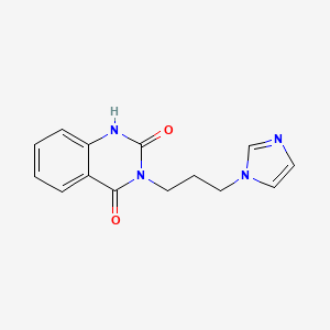 2-hydroxy-3-[3-(1H-imidazol-1-yl)propyl]quinazolin-4(3H)-one