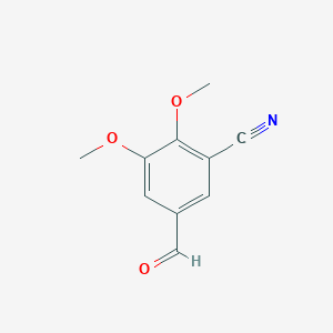 molecular formula C10H9NO3 B8764166 5-Formyl-2,3-dimethoxybenzonitrile 