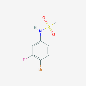 molecular formula C7H7BrFNO2S B8764226 N-(4-bromo-3-fluorophenyl)methanesulfonamide 