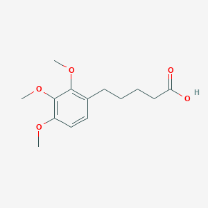 molecular formula C14H20O5 B8764251 5-(2,3,4-Trimethoxyphenyl)pentanoic acid CAS No. 859785-14-1