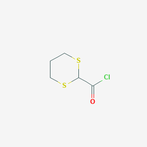 molecular formula C5H7ClOS2 B8764259 1,3-Dithiane-2-carbonyl chloride CAS No. 54235-69-7