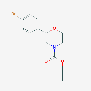 Tert-butyl 2-(4-bromo-3-fluorophenyl)morpholine-4-carboxylate