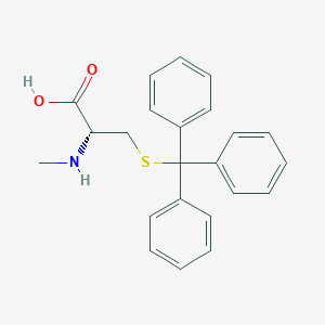 molecular formula C23H23NO2S B8764278 n-Methyl-s-trityl-l-cysteine 