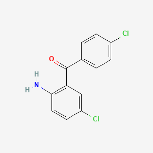 B8764290 (2-Amino-5-chlorophenyl)(4-chlorophenyl)methanone CAS No. 837-58-1