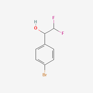 molecular formula C8H7BrF2O B8764317 1-(4-Bromo-phenyl)-2,2-difluoro-ethanol 