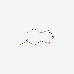 molecular formula C8H11NO B8764330 Furo[2,3-c]pyridine, 4,5,6,7-tetrahydro-6-methyl- CAS No. 106776-25-4