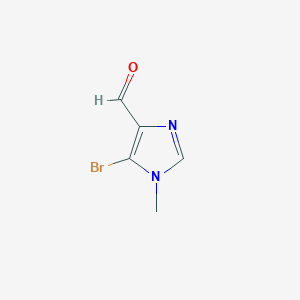 molecular formula C5H5BrN2O B8764335 5-bromo-1-methyl-1H-imidazole-4-carbaldehyde 