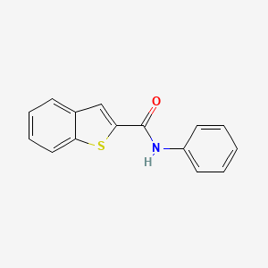 molecular formula C15H11NOS B8764352 N-phenyl-1-benzothiophene-2-carboxamide CAS No. 6314-40-5