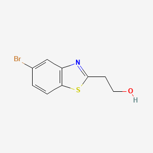 molecular formula C9H8BrNOS B8764358 5-Bromo-2-benzothiazoleethanol CAS No. 791614-74-9