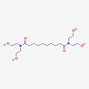 molecular formula C18H36N2O6 B8764385 N,N,N',N'-tetrakis(2-hydroxyethyl)sebacamide CAS No. 5471-06-7