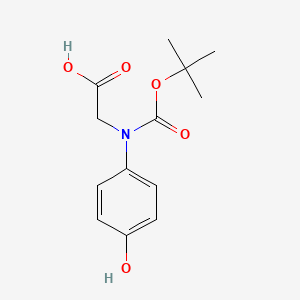 molecular formula C13H17NO5 B8764398 N-Boc-p-hydroxyphenylglycine 