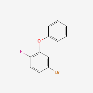 molecular formula C12H8BrFO B8764430 Benzene, 4-bromo-1-fluoro-2-phenoxy- CAS No. 112204-59-8