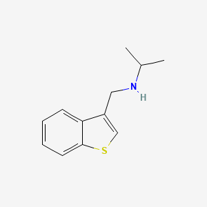 molecular formula C12H15NS B8764473 (Benzo[b]thiophen-3-ylmethyl)isopropylamine 