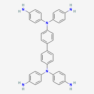 molecular formula C36H32N6 B8764496 Tetrakis(p-aminophenyl)benzidine CAS No. 3547-23-7