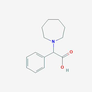 molecular formula C14H19NO2 B8764634 2-(Azepan-1-YL)-2-phenylacetic acid 