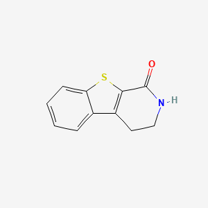 molecular formula C11H9NOS B8764646 3,4-Dihydro[1]benzothieno[2,3-c]pyridin-1(2h)-one CAS No. 29970-68-1